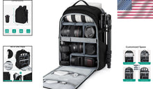 Load image into Gallery viewer, Customizable Photographer's Backpack with Padded Straps &amp; Weather Protection