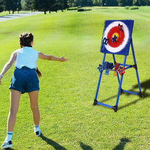 Load image into Gallery viewer, Ultimate Axe Throwing Game Set - 8 Foam Axes &amp; Adjustable Bristle Target