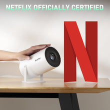 Load image into Gallery viewer, Portable Full HD 1080P Mini Projector with WiFi &amp; Bluetooth - Netflix Ready