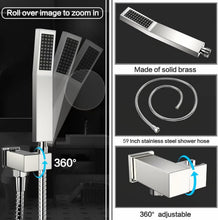 Load image into Gallery viewer, Chrome Wall-Mounted Rain Shower &amp; Tub Spout Set with 10-Inch Head - Easy Install