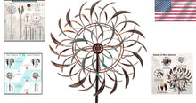 Load image into Gallery viewer, Large 360-Degree Copper Wind Spinner - Stunning Outdoor Kinetic Sculpture