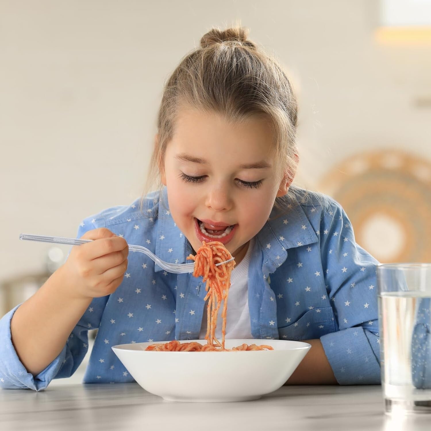 Premium 1000 Pack Clear Plastic Forks - Sturdy, Dishwasher Safe for All Events