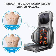 Load image into Gallery viewer, Adjustable Neck Rollers &amp; Compression - Shiatsu Massage Chair Pad for Full Body