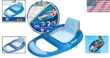Load image into Gallery viewer, Soft Mesh Floating Lounger Chair - Stylish Inflatable Pool Float for Relaxation