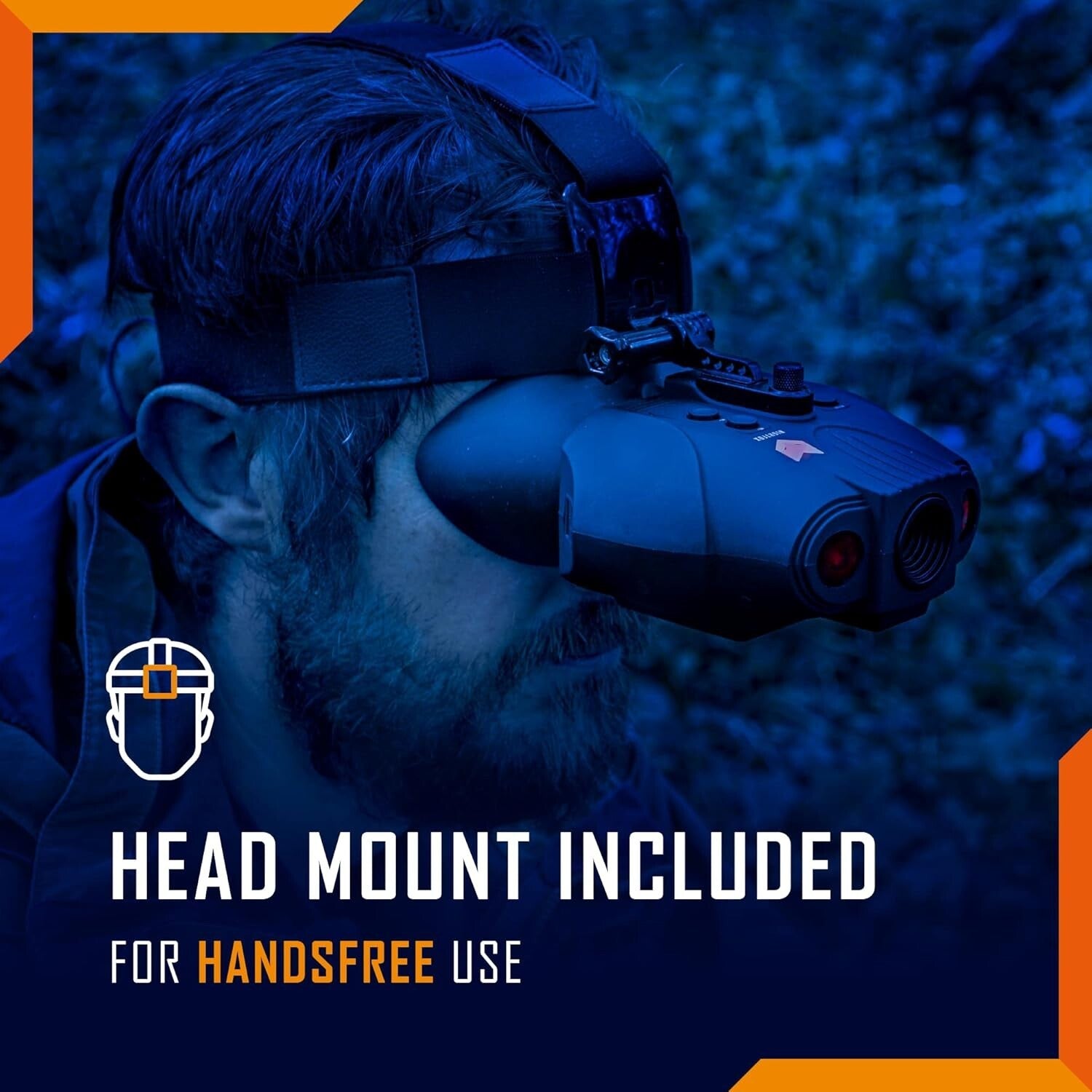 Swift Infrared Night Vision Goggles - 3000mAh Rechargeable, Head Mount Included