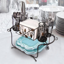 Load image into Gallery viewer, Multi-Purpose Buffet Caddy - 5 Compartment Organizer for Picnics &amp; More