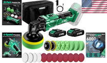Load image into Gallery viewer, Lightweight KIMO 20V Cordless Polisher Kit with Dual Batteries &amp; Fast Charger