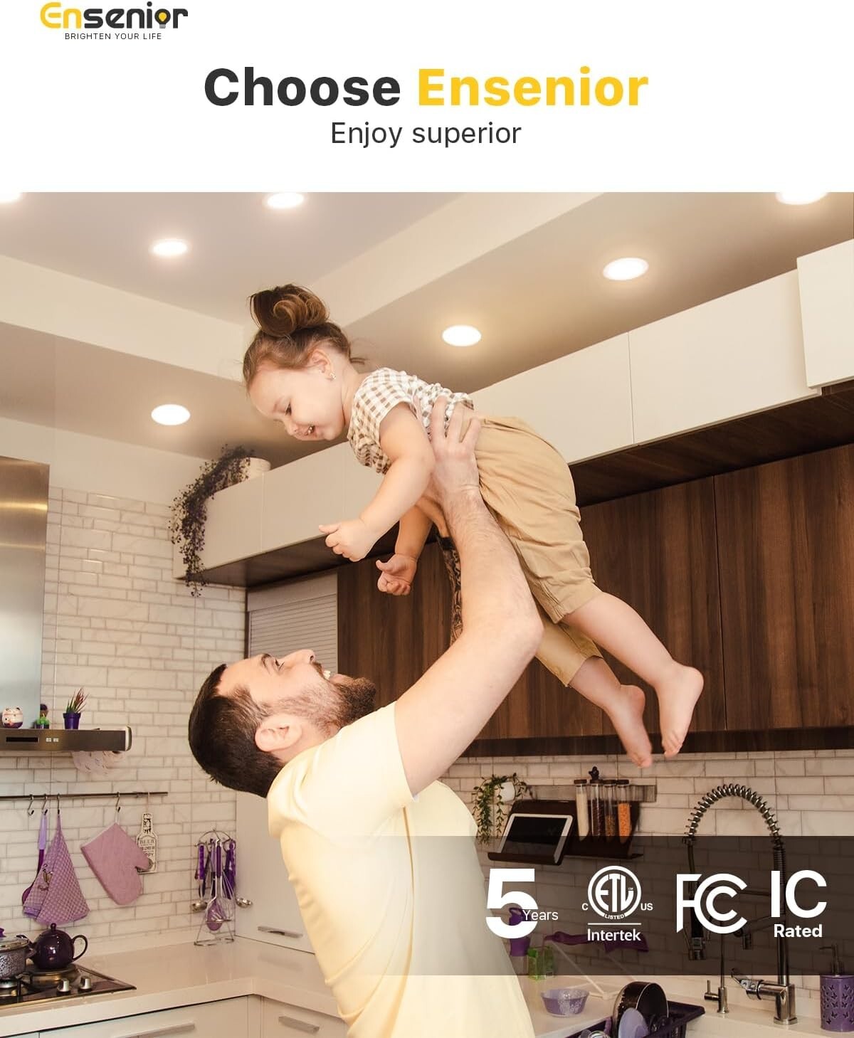 Energy Efficient 16 Pack 6 Inch Dimmable LED Recessed Ceiling Lights - 1200LM