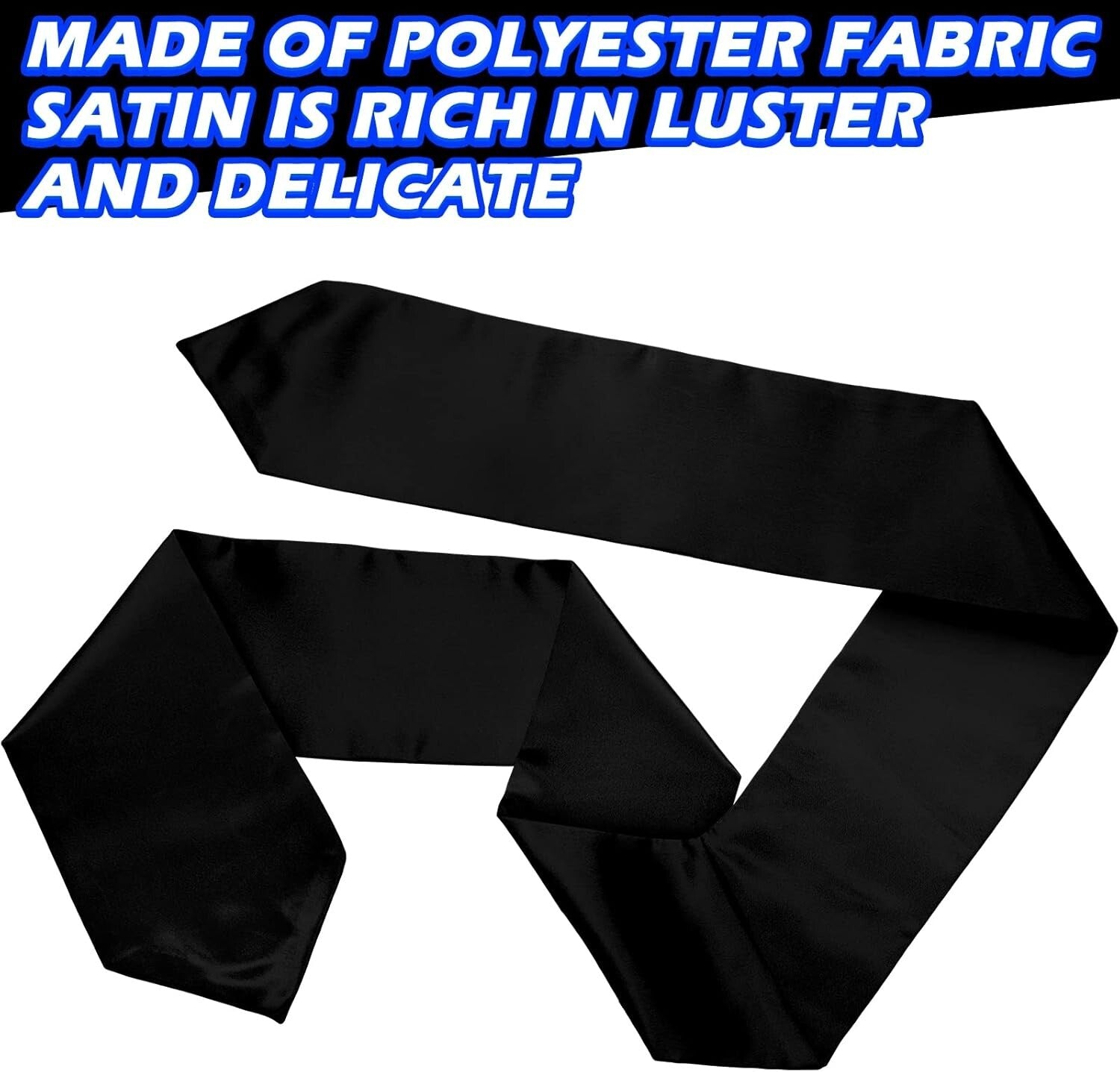 Elegant White Graduation Stoles Set - 12 Unisex Satin Sashes for Festive Events