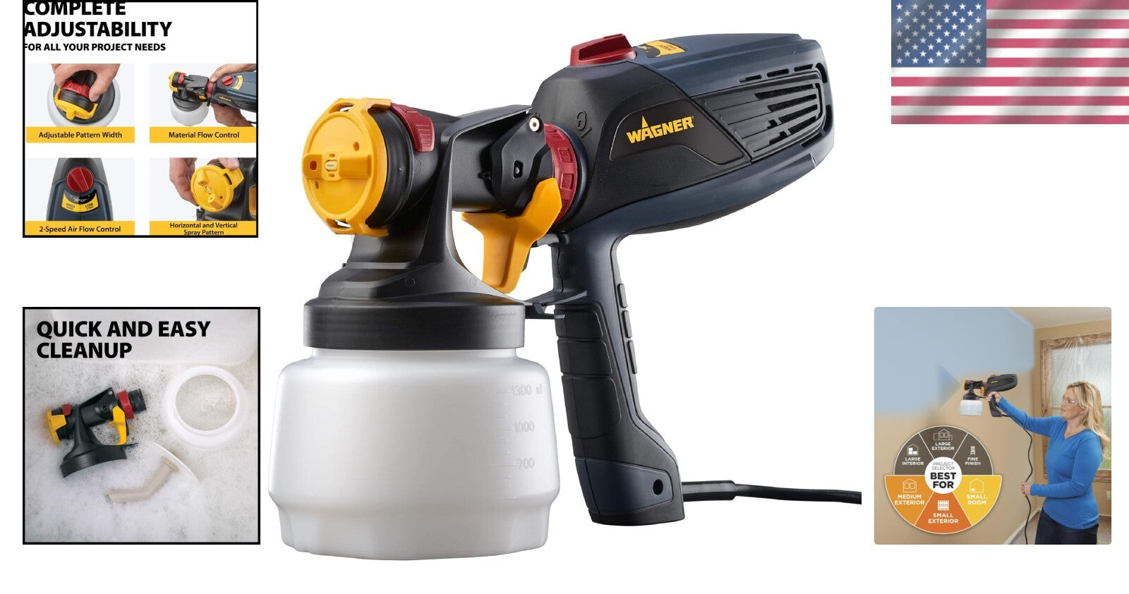 Versatile Handheld HVLP Paint Sprayer with iSpray Nozzle for Effortless Finishes