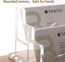 Load image into Gallery viewer, Premium Clear Acrylic Business Card Holder - 9 Slots, 360 Card Capacity