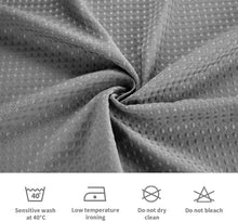 Load image into Gallery viewer, Heavy-Duty 72x72 Grey Shower Curtain Set with Clear Liner &amp; 2 Stainless Hooks