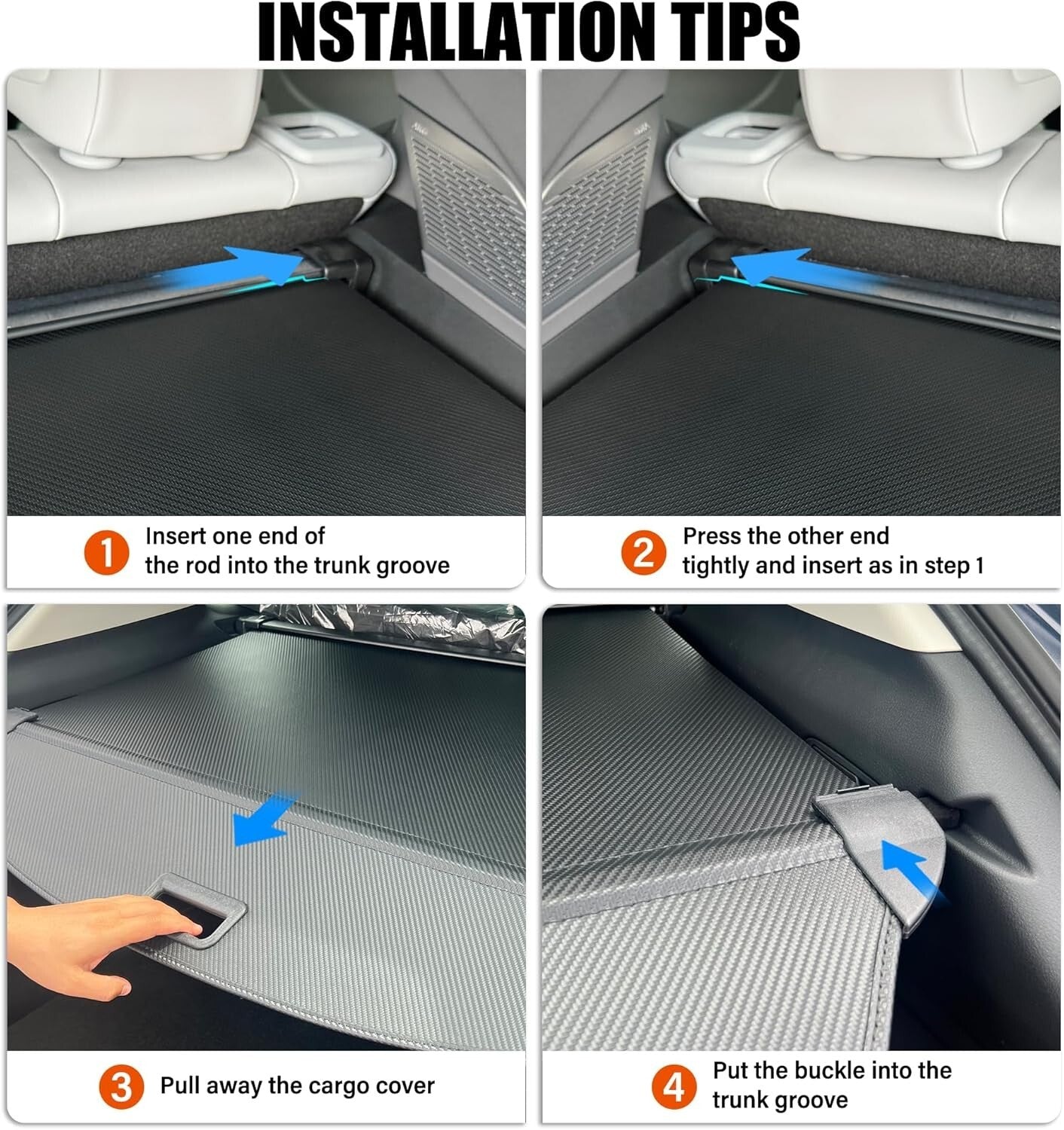 Easy Installation Cargo Shade for Mazda CX-50 (2023-2025) – Stylish Black Finish