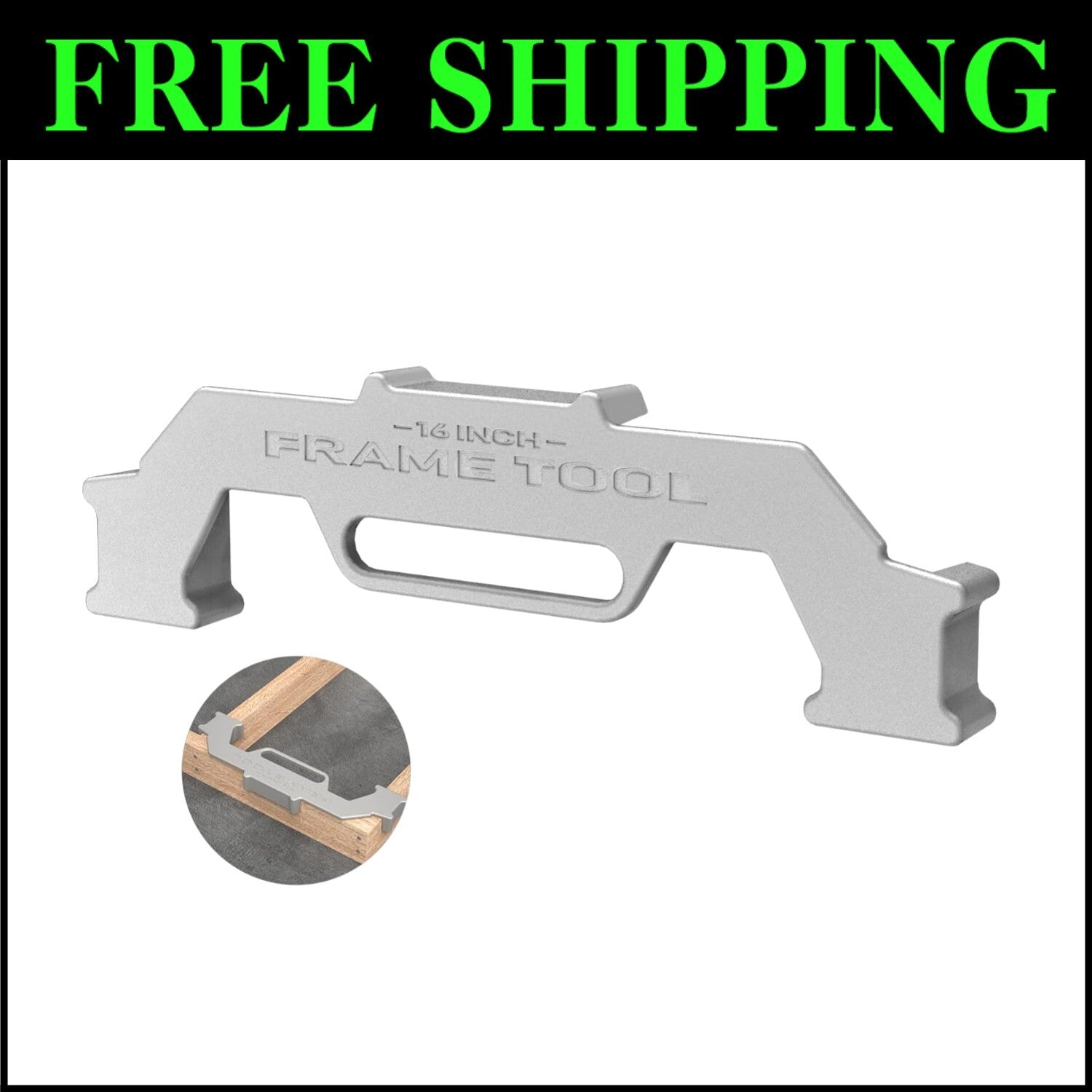 Precision Stud Spacing Tool - Professional Grade Cast Aluminum Framing Aid