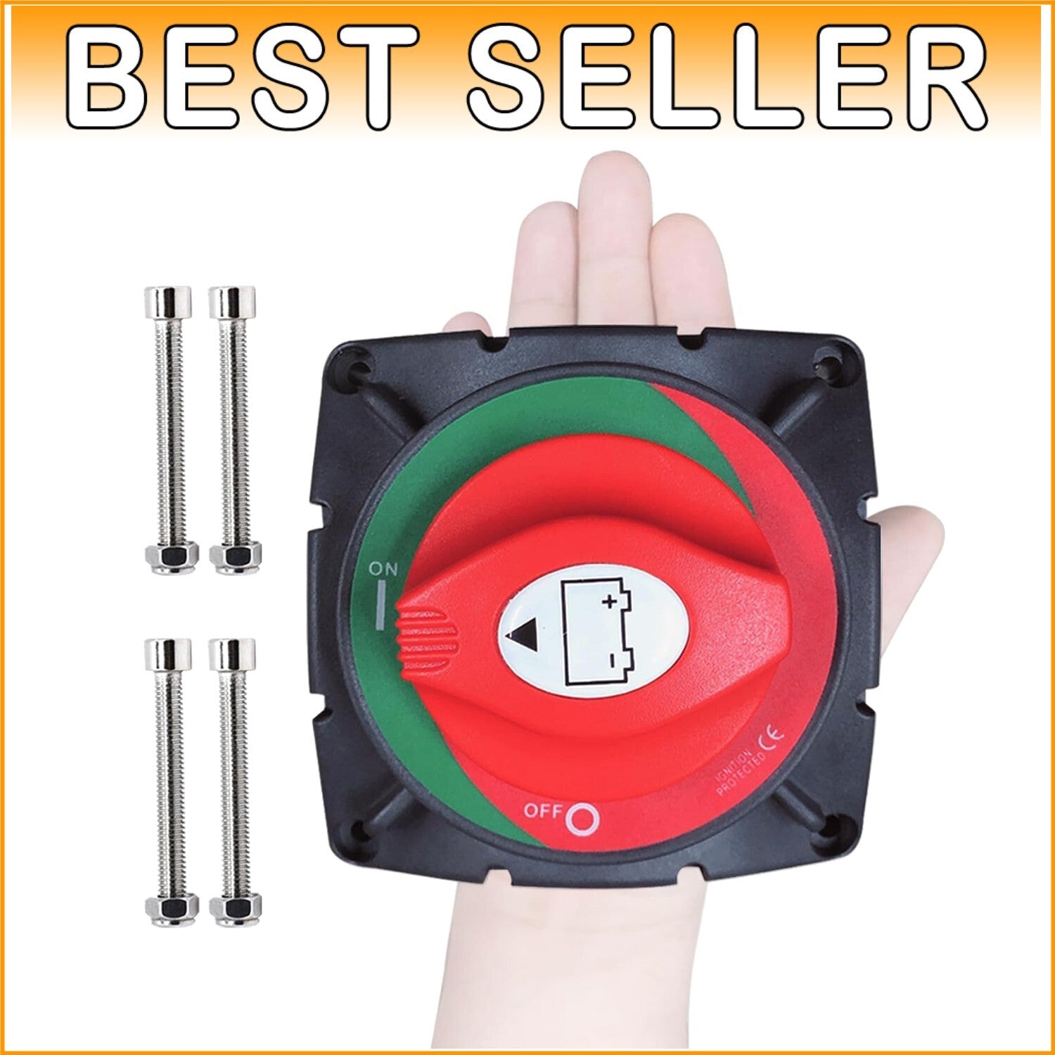 Heavy Duty Rotary Battery Master Cut Switch for 12-48V Marine & RV Applications