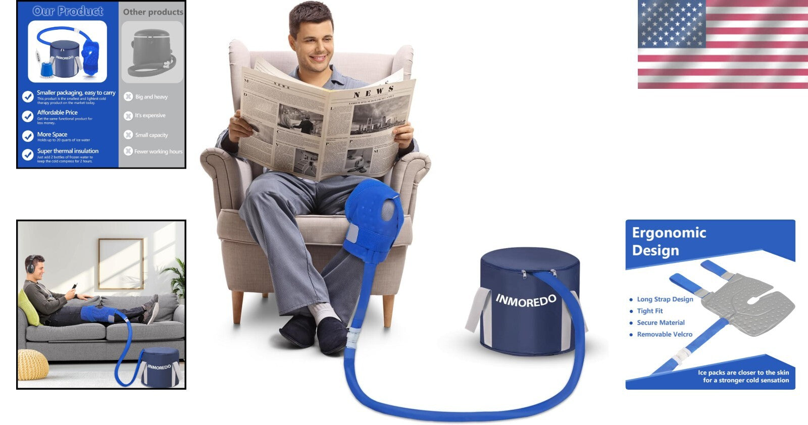 Portable Knee Ice Machine for Effective Pain Relief – Ideal for Sports Injuries