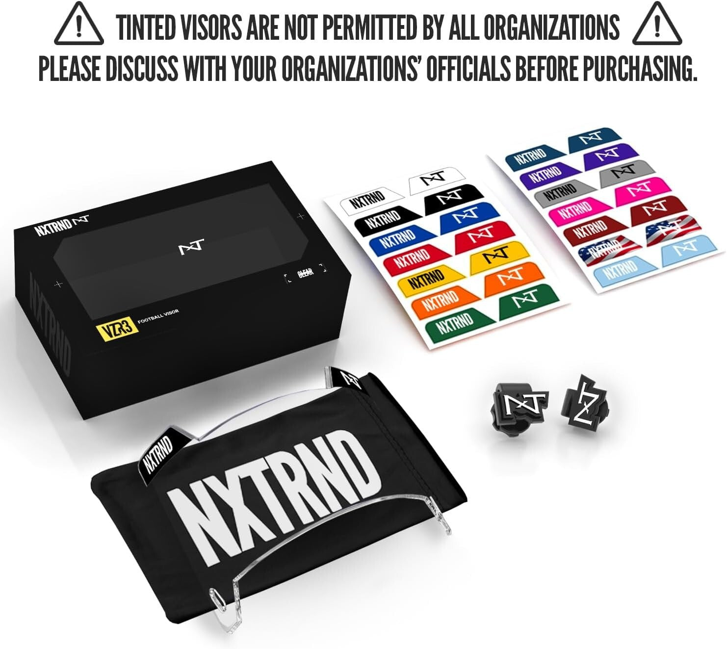 Lightweight Anti-Fog Football Visor for Adult & Youth Helmets - Tool-Free Setup