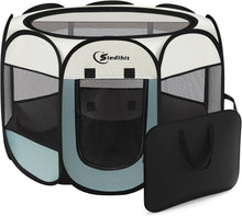 Load image into Gallery viewer, Foldable Pop Up Pet Playpen, Indoor/Outdoor Use - Ideal for Dogs &amp; Small Animals