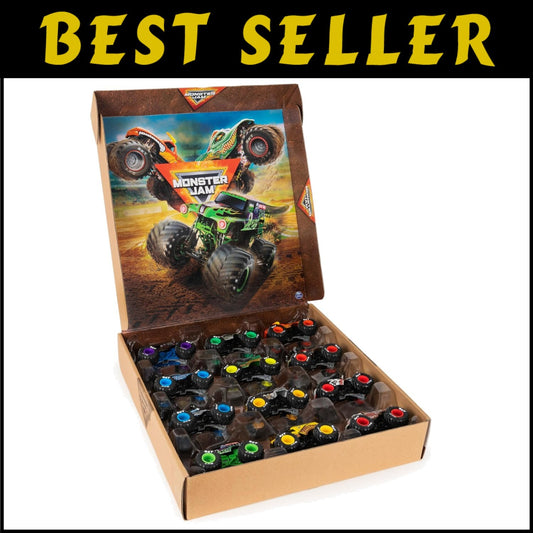 Exclusive 12-Pack of Monster Jam 1:64 Scale Trucks - Ideal for Kids & Collectors