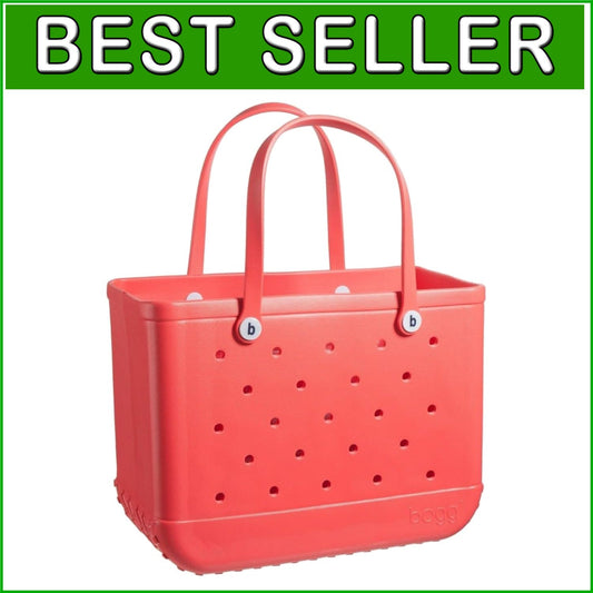 Coral Me Mine 19" Durable Women's Tote: Includes Clear Insert Bags & Easy Clean
