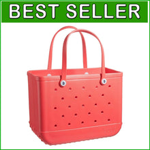 Load image into Gallery viewer, Coral Me Mine 19" Durable Women's Tote: Includes Clear Insert Bags &amp; Easy Clean