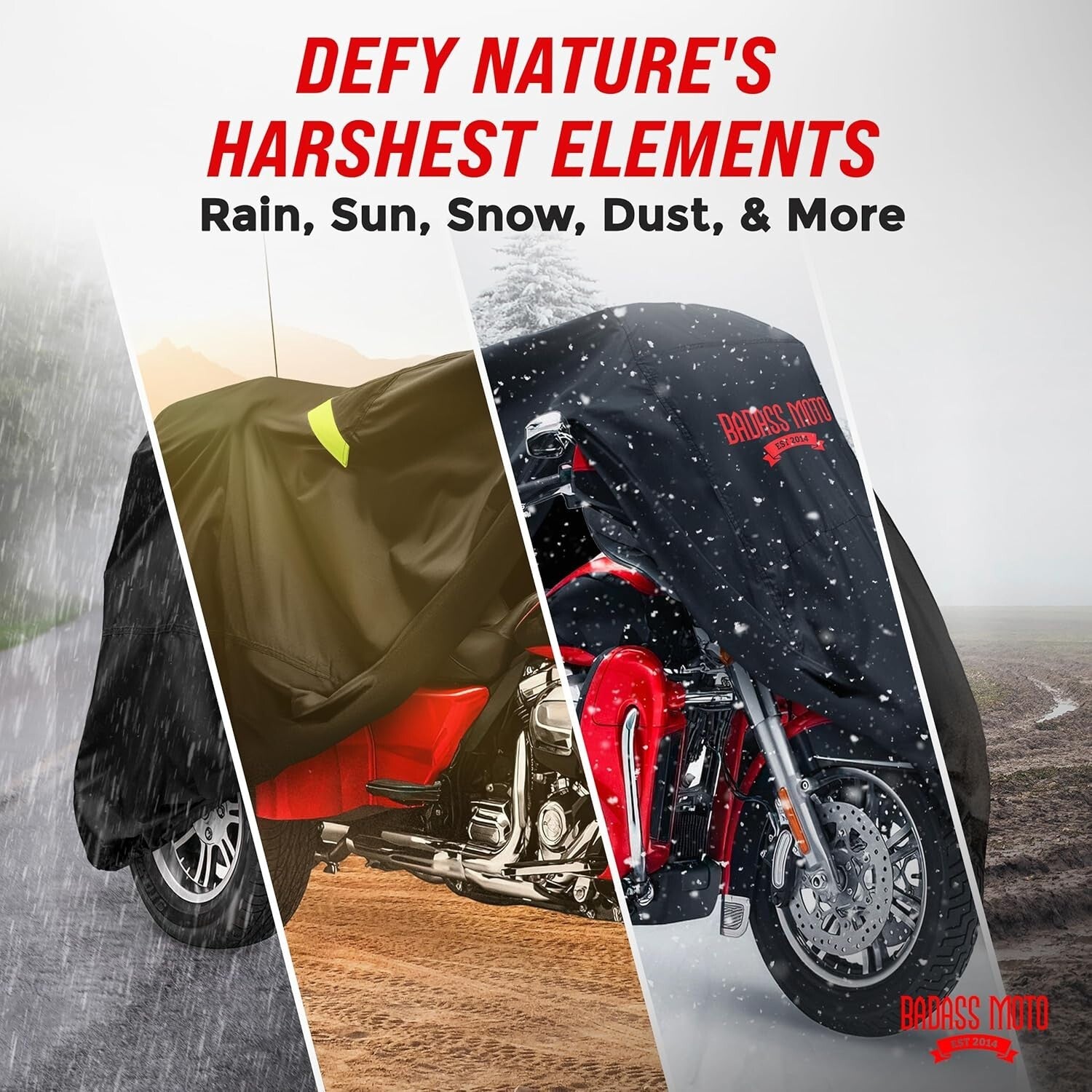Ultimate Waterproof Motorcycle Cover with Reflective Safety for Harley Tri Glide