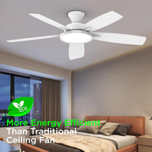 Load image into Gallery viewer, Versatile 52-Inch Ceiling Fan with Remote &amp; Reversible Blades for Year-Round Use