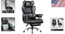 Load image into Gallery viewer, Big &amp; Tall Executive Chair with Soft Armrests, Adjustable &amp; Versatile