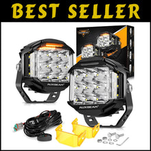 Load image into Gallery viewer, Off-Road 5 in 168W LED Light Pods - Amber DRL Driving Lights for Trucks &amp; SUVs