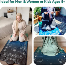 Load image into Gallery viewer, Modern Waterproof Prayer Mat with Speaker - Perfect for Learning Salah &amp; Duas
