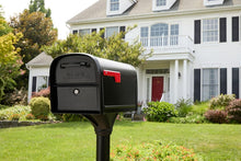 Load image into Gallery viewer, Heavy-Duty Locking Mailbox with Front &amp; Rear Access - USPS Approved - Black