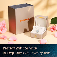 Load image into Gallery viewer, Eternity Moissanite Heart Necklace - Sterling Silver 'I LOVE YOU' Pendant Gift