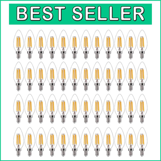 Vibrant 48 Pack of Flicker-Free Dimmable LED Bulbs - Ideal for Indoor Lighting