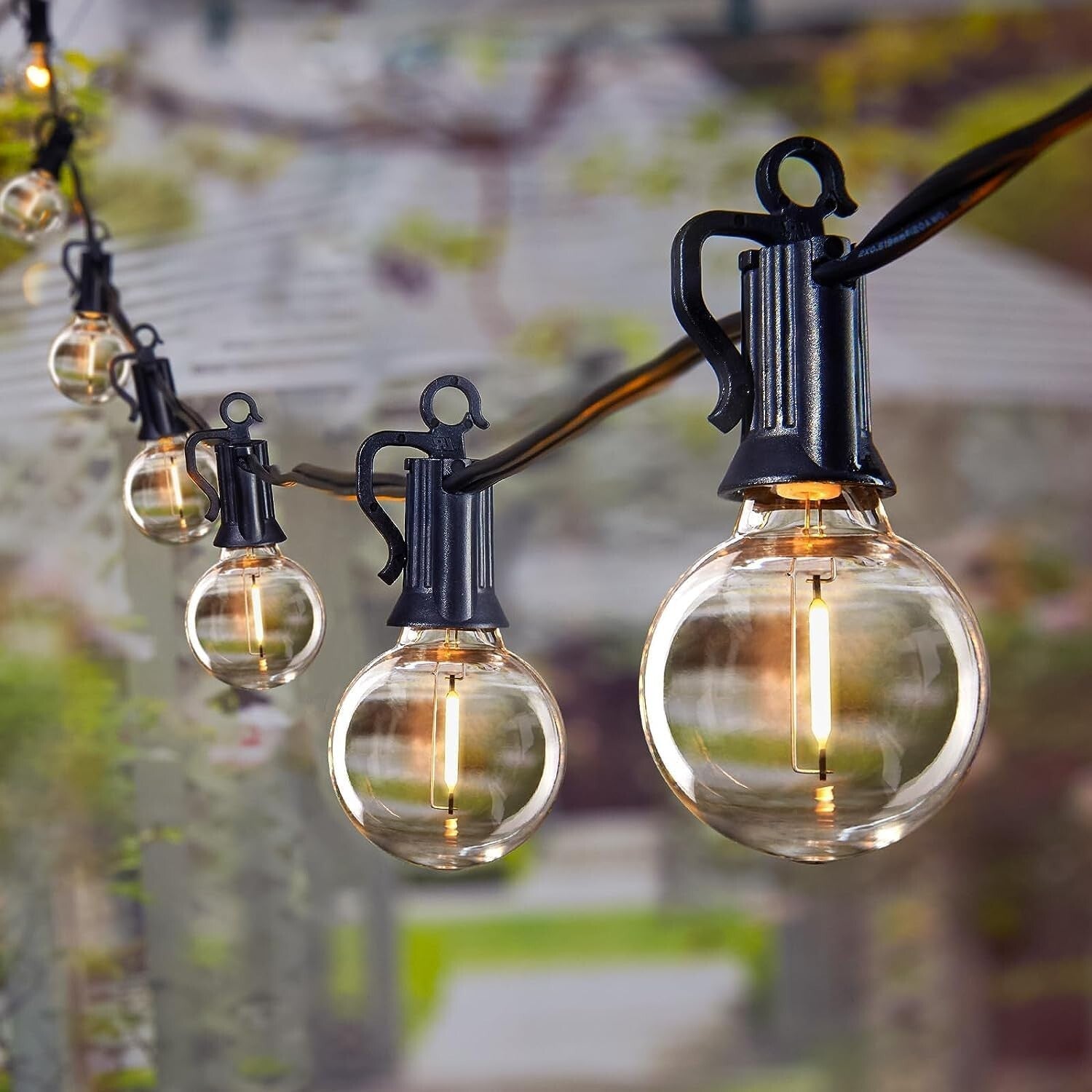 Durable 100ft LED Patio Lights - Waterproof Edison Bulbs with Easy Installation