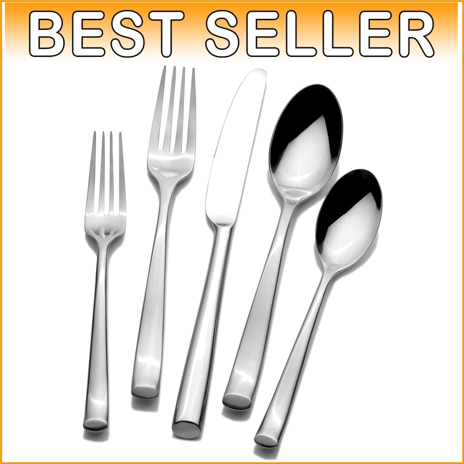 Sophisticated 20-Piece Addison Flatware Collection - Stain Resistant Silverware