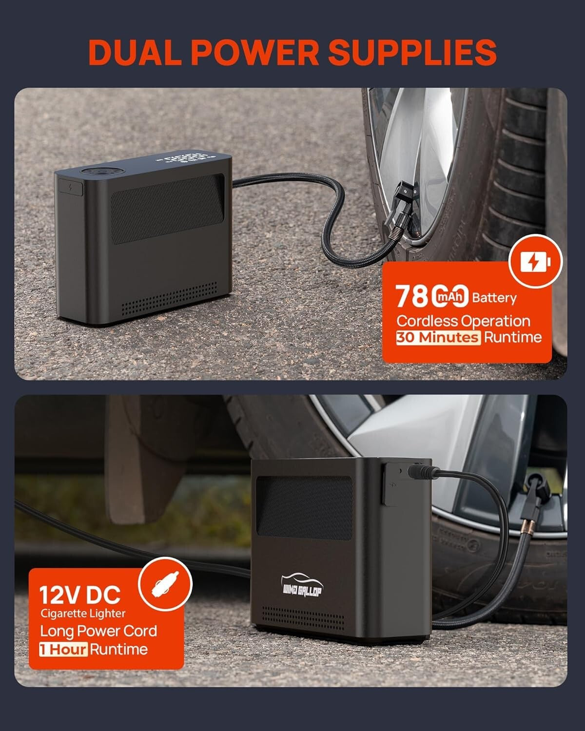 All-in-One High-Performance Paddle Board & Tire Inflator - Fast Inflation