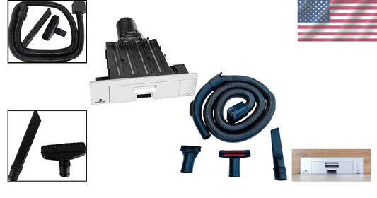 Revolutionary Built-in Kitchen Vacuum with 6-18ft Expandable Hose & Attachments