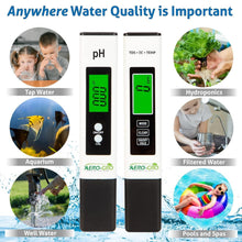 Load image into Gallery viewer, Reliable Digital pH &amp; TDS Testing Kit - Perfect for Pools, Aquariums, and More