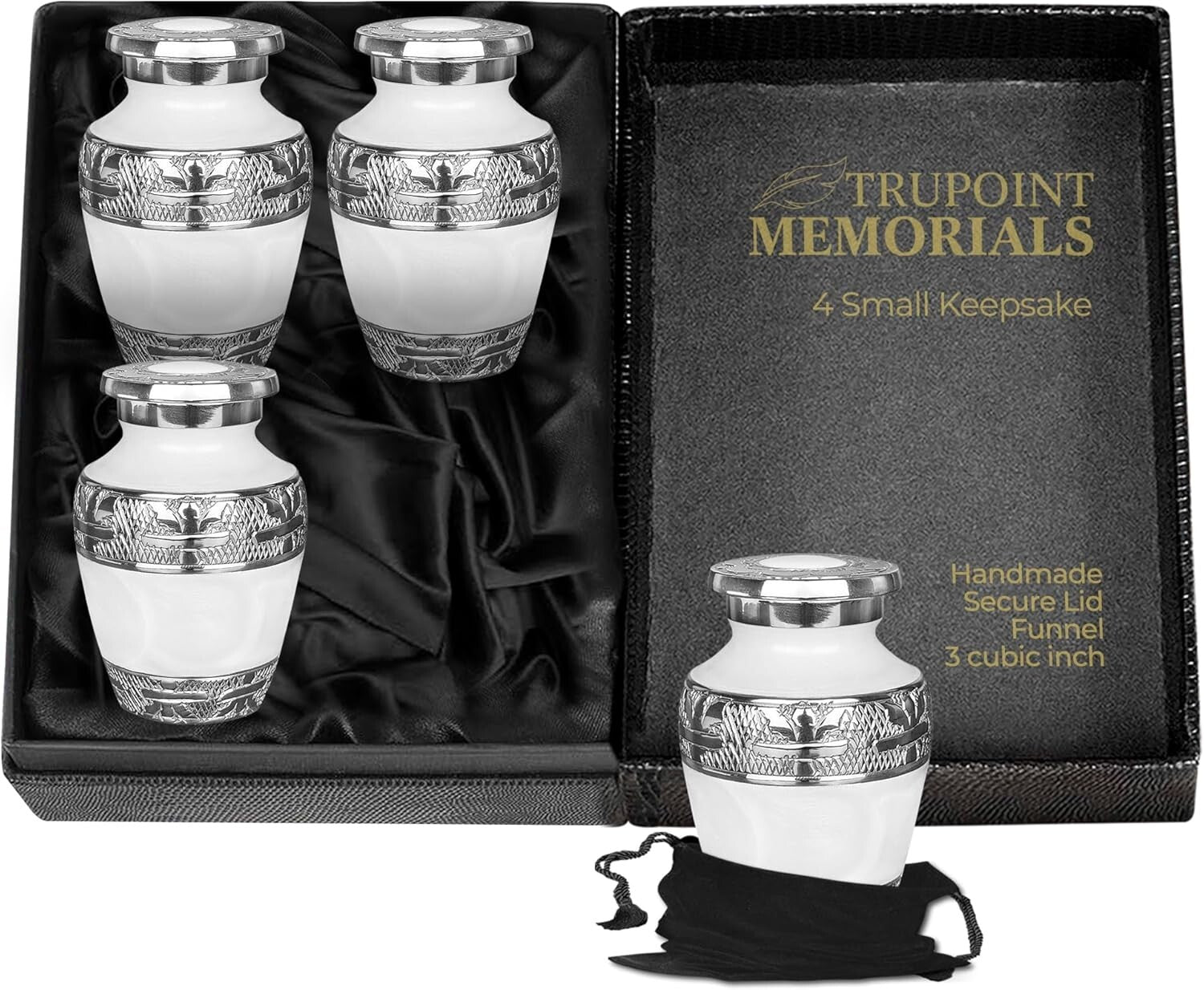 Brass Keepsake Urns with Silver Lining - Perfect for Honoring Your Loved Ones