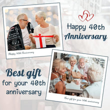 Load image into Gallery viewer, Elegant Ruby Wedding Anniversary Blanket – Perfect Gift for Loving Couples