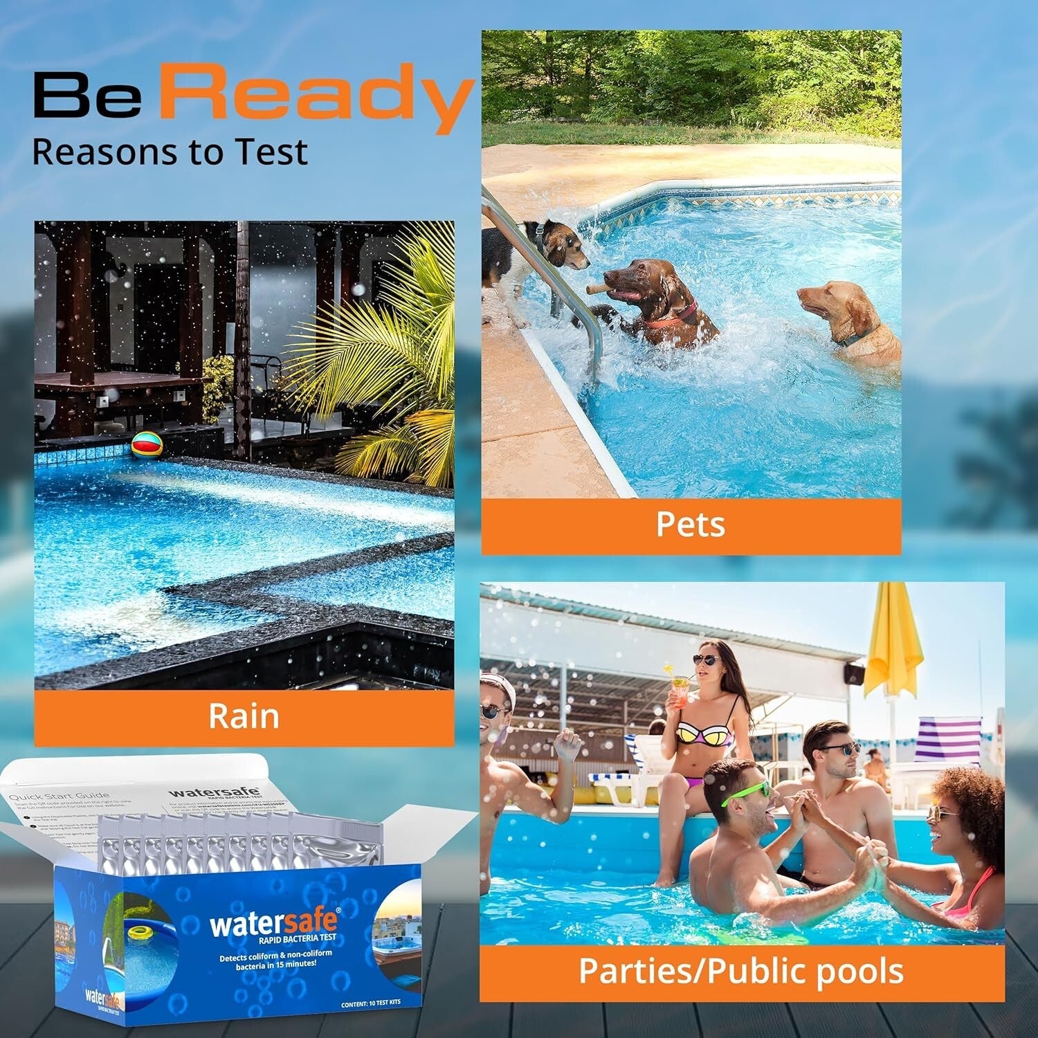 American-Made Water Testing Kit - Rapid Bacteria Detection for Pools & Spas