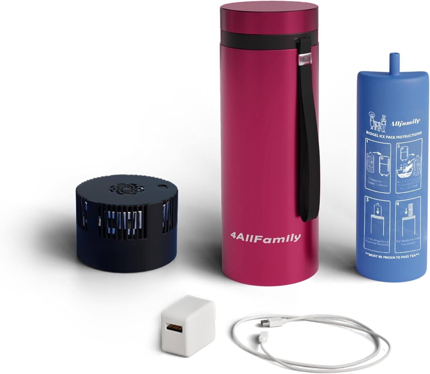 Explorer 3-In-1 Insulin Cooler Travel Case - USB & Biogel - 72-Hour Temp Control