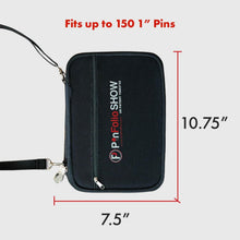 Load image into Gallery viewer, Trendy Black &amp; Red Pin Storage Bag - Organize Up to 150 Enamel Pins Effortlessly