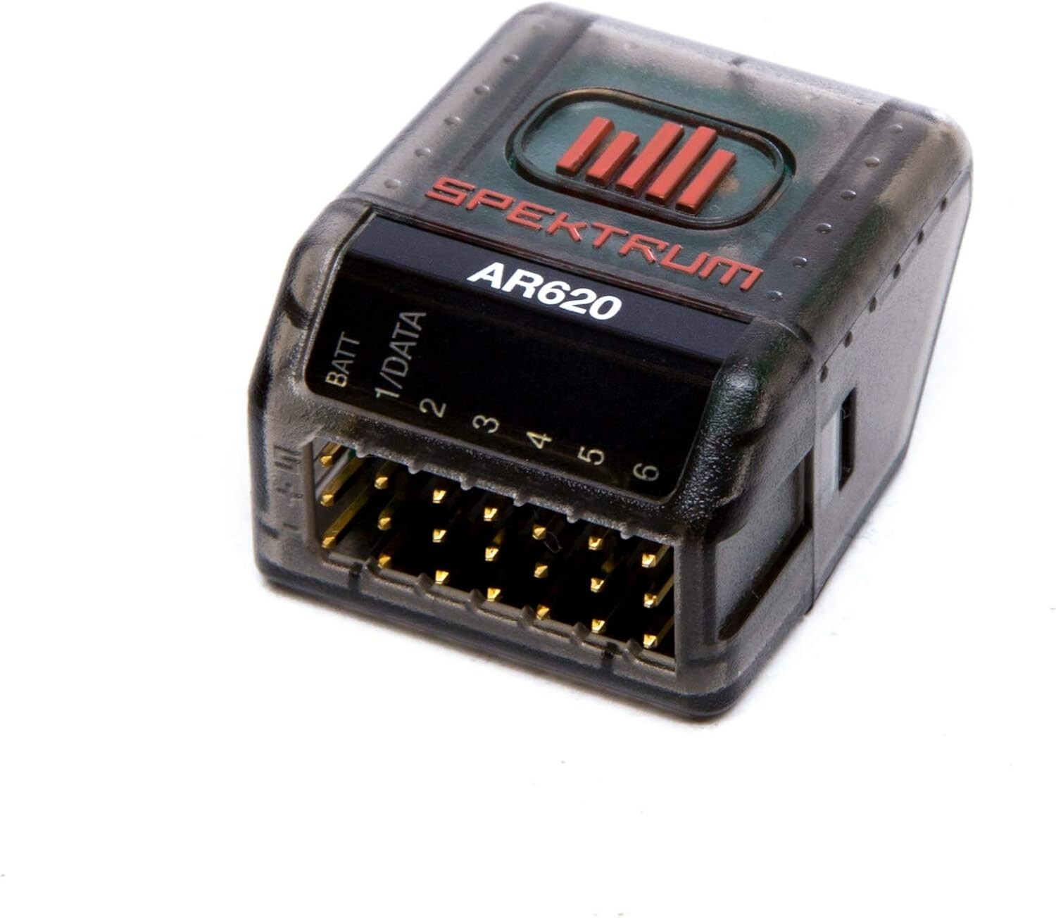 Black AR620 Sport RC Receiver - Lightweight, Full-Range with Failsafe Technology