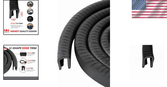 Flexible Edge Trim - 320 Feet PVC Protector for 1/4” Edges - Safe DIY Solution
