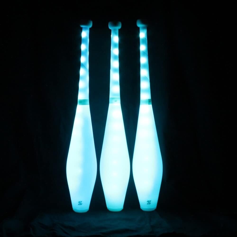 Fully Customizable LED Juggling Clubs - Remote-Controlled Color Modes Included