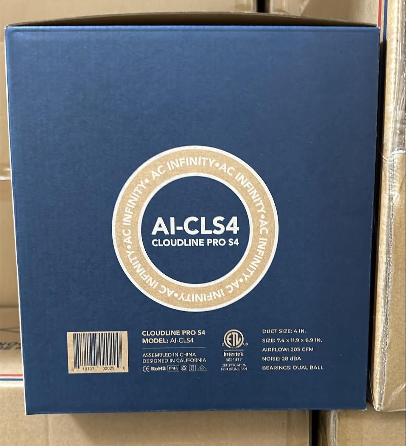 CLOUDLINE PRO S4 - Versatile 4'' Inline Fan for Hydroponics and Heating/Cooling