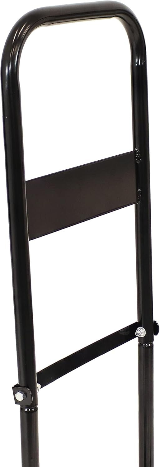 26" Black Steel Log Cart with Heavy-Duty Wheels for Effortless Firewood Handling