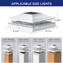 Load image into Gallery viewer, Solar-Powered LED Post Lights - Stylish, Waterproof Outdoor Lighting for Fences