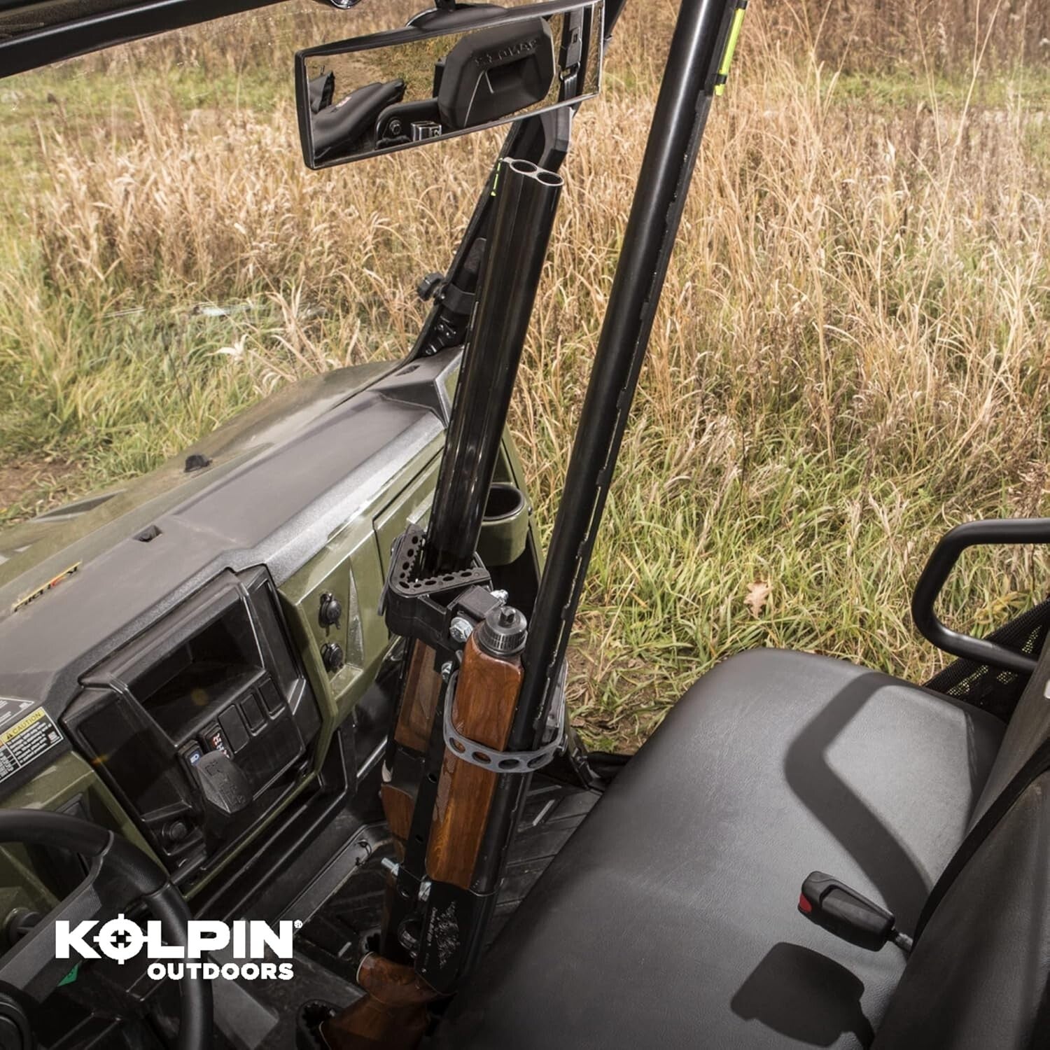 Adjustable UTV Gun Rack - Heavy-Duty Secure Mount for Safe Firearm Storage